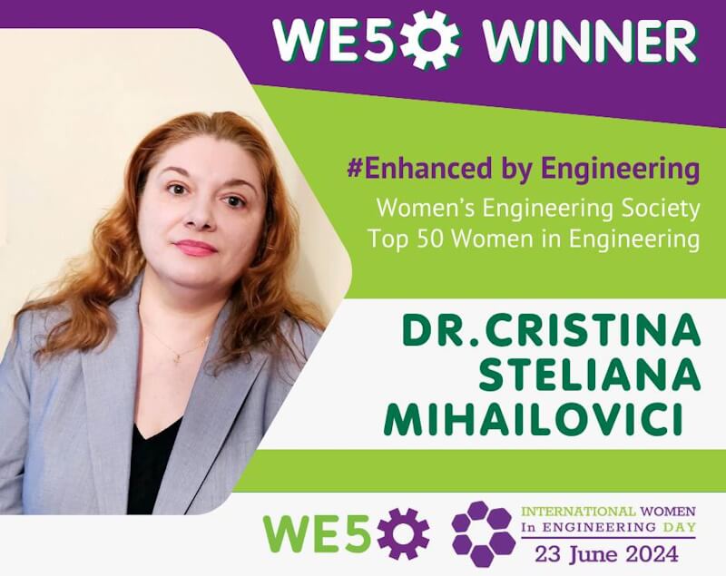 Cristina-Steliana Mihailovici în Top 50 femei inginer